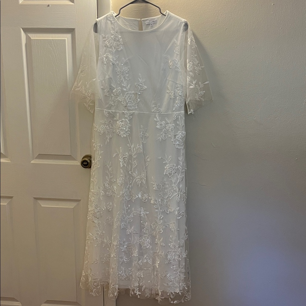 Baltic Born Arabella Embroidered Maxi Dress White Floral